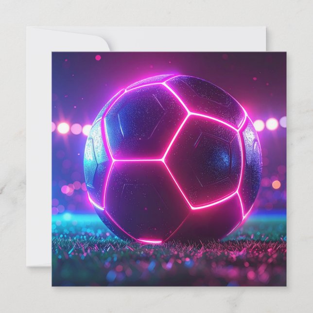 Soccer Football Mega Invitation (Front)