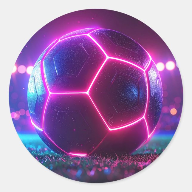 Soccer Football Mega Stadium Classic Round Sticker (Front)