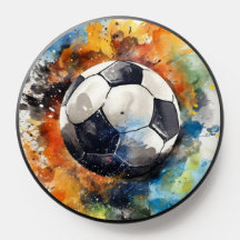 Soccer Football Modern Watercolor Sports Cool