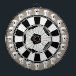 Soccer (Football) Multi-Target Jersey Count Dartboard<br><div class="desc">A fun soccer themed dartboard. Features soccer ball central with dartboard sunrays and soccer field borders. Also has 20 count jersey perimeter for small added targets for more challenges. Perfect for traditional dart games,  new ones of your own,  or as a cool statement art piece. Enjoy!</div>