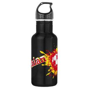 Soccer football net splat name red drinks bottle