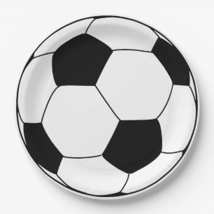 Soccer Football Paper Plate