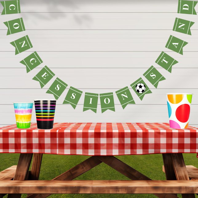 Soccer Football Party Concession Stand Bunting (Creator Uploaded)