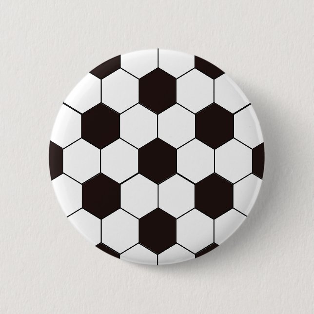 Soccer | Football pattern 6 Cm Round Badge (Front)