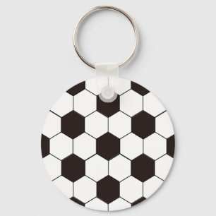 soccer Football pattern Key Ring
