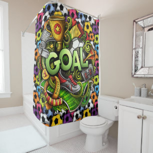 Soccer - Football Shower Curtain