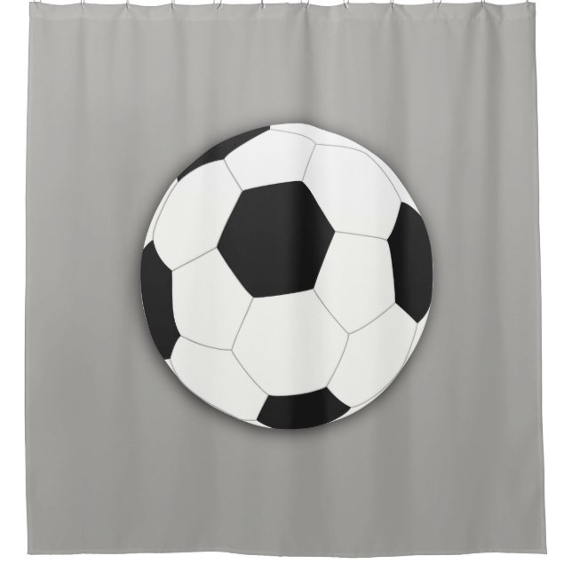 Soccer FootBall Sport Shower Curtain (Front)