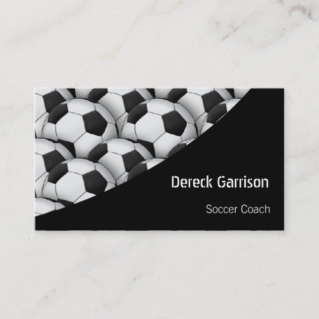 Soccer | Football Sports Coach Business Card (Front)