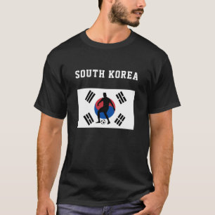 Soccer Football Sports Fan Korean South Korea Flag T-Shirt