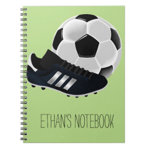 Soccer / Football theme soccer ball Spiral Notebook
