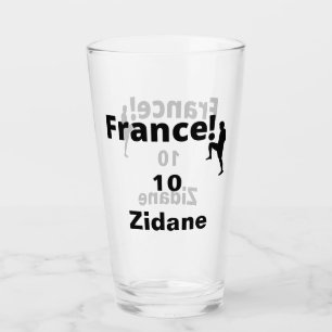 Soccer France, customisable Glass