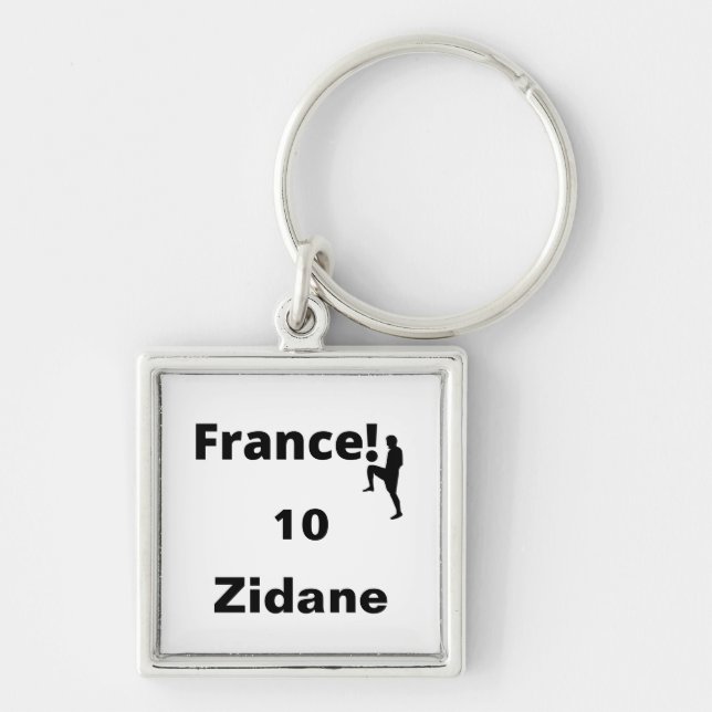 Soccer France, customisable Key Ring (Front)