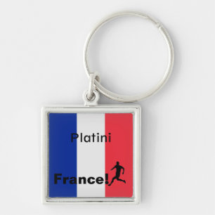 Soccer France, customisable Key Ring