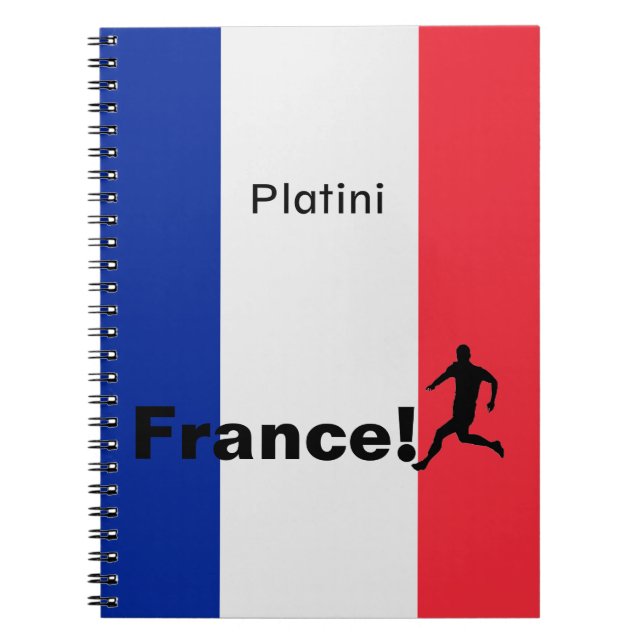 Soccer France, customisable Notebook (Front)