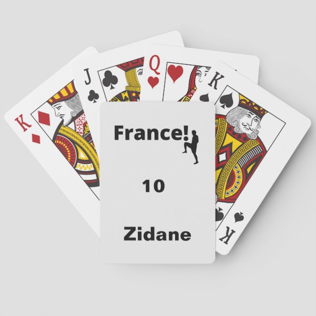Soccer France, customisable Playing Cards (Back)