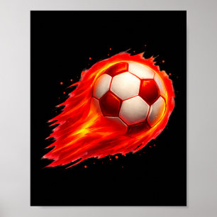 Soccer Fun Colorful Effect Tie Dye Black Yellow So Poster