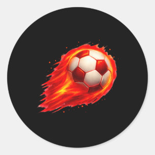 Soccer Fun Colourful Effect Tie Dye Black Yellow S Classic Round Sticker