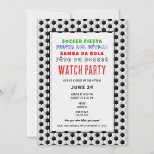 Soccer Futbal Bola 2026 BYOB Watch Party Invitation