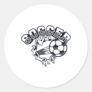 Soccer Futbol Fußbyll Goal Keeper Trainer Soccer  Classic Round Sticker