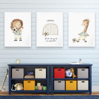 Soccer Futbol Player, Kids Custom Text Name