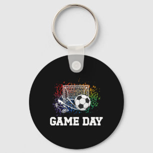 Soccer Game Day Goal Game Day Soccer  Key Ring