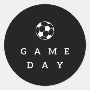 Soccer Game Day Soccer Mum Soccer Mama Go Cheer Sp Classic Round Sticker