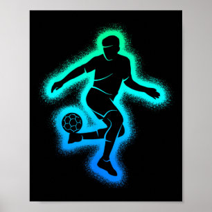 Soccer Game Kids Men Boys Soccer Player Poster