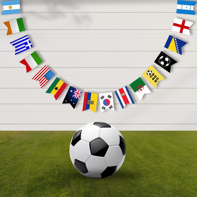 Soccer Game Party World Bunting (Creator Uploaded)