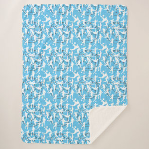Soccer Game Pattern.b Sherpa Blanket