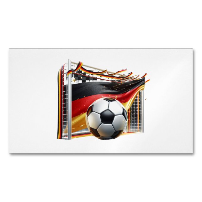 soccer Germany Magnetic Business Card (Front)