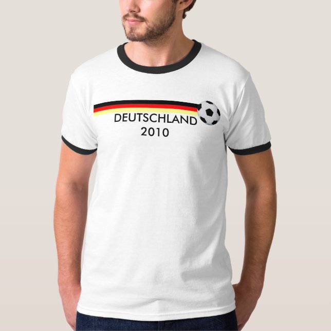 Soccer Germany World Cup 2010 flag T-Shirt (Front)