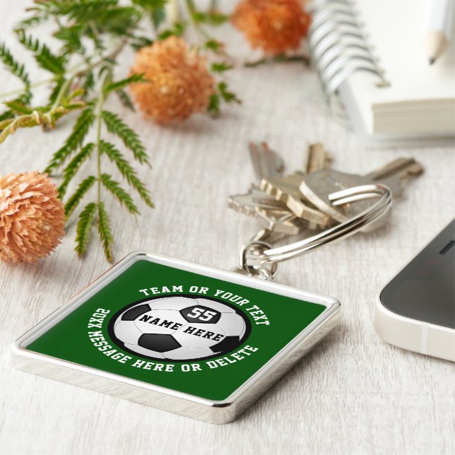 Soccer Gifts for Players, Seniors or Any Occasion Key Ring (Side)