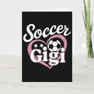 Soccer Gigi Cute Grandma Heart Footbyll Player Son Card