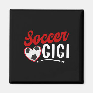 Soccer Gigi Heart Grandma Gigi Of A Soccer Player  Magnet