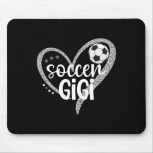 Soccer Gigi Heart Grandma Gigi Of A Soccer Player Mouse Pad