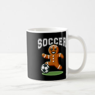 Soccer Gingerbread Playing Soccer Christmas Xmas Coffee Mug