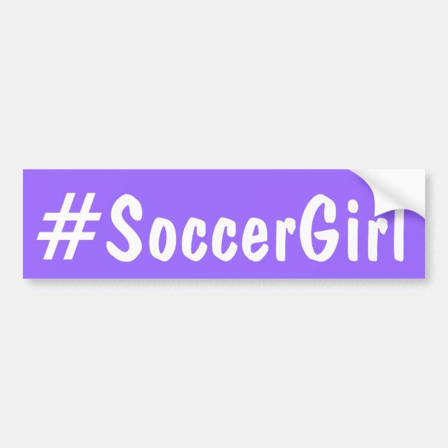 Soccer Girl Bumper Sticker (Front)