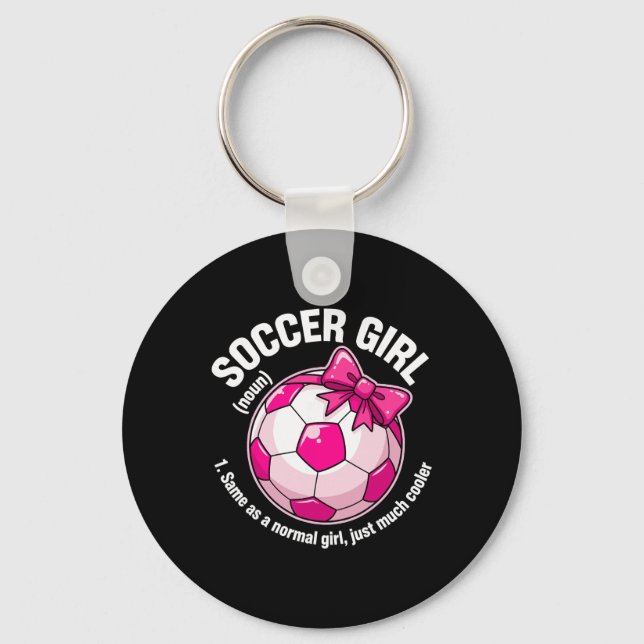 Soccer Girl Definition _2  Key Ring (Front)