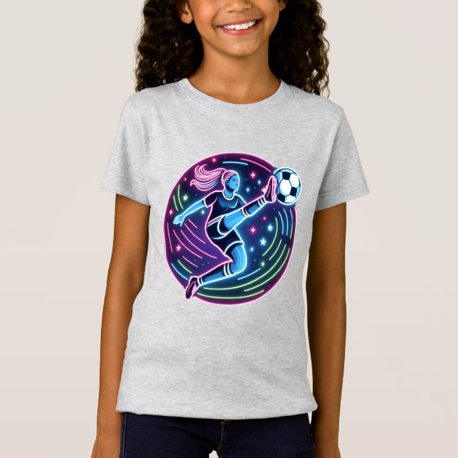 Soccer girl player T-Shirt (Front)