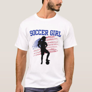 Soccer Girl Soccer Fan Support Stadium Show Your P T-Shirt