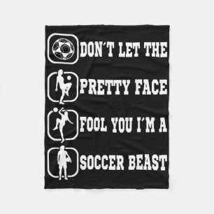 Soccer Girl Soccer Player Sports Fan Women Girls K Fleece Blanket