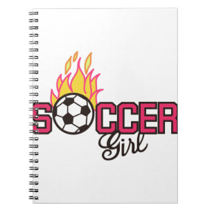 Soccer Girl Spiral Notebook
