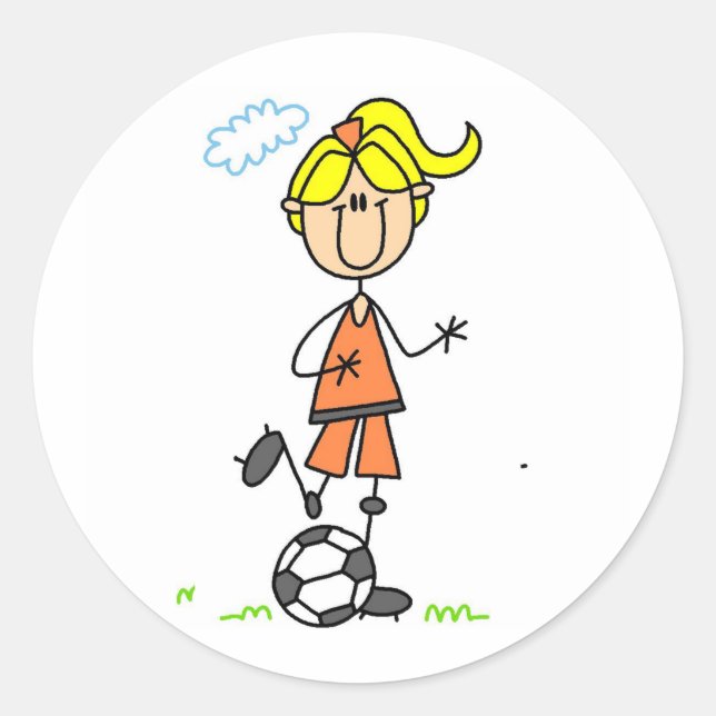 Soccer Girl Sticker (Front)