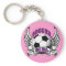 Soccer Girl Tattoo Keychain