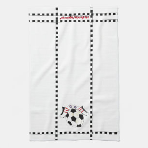 Soccer Girl Tea Towel