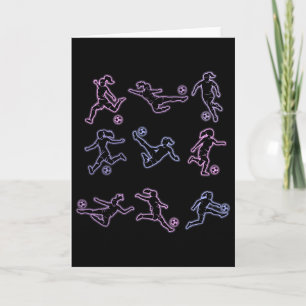 Soccer Girl Women Youth Card
