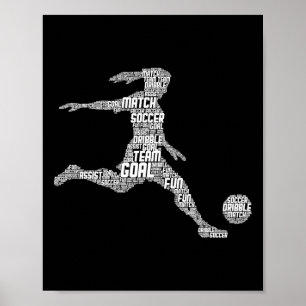 Soccer Girl Women Youth Player Poster