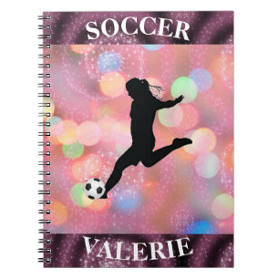 Soccer Girls Plum Sparkle Colour Blast   Notebook