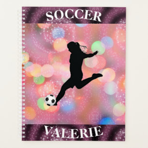 Soccer Girls Plum Sparkle Colour Blast     Planner