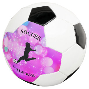 Soccer Girls Plum Sparkle Colour Blast      Soccer Ball